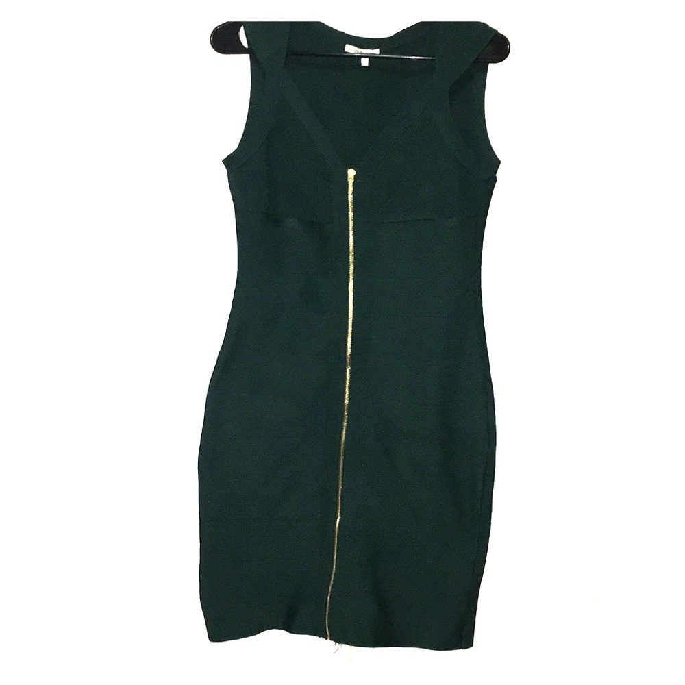 Dark Green Bandage Dress